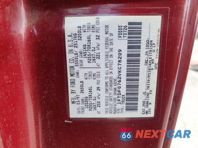 Zdjęcie 12 z 12 samochodu: 1997 FORD F150 VIN:1FTDF0762VKC78209 - miniatura
