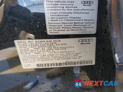 Zdjęcie 12 z 12 samochodu: 2009 AUDI Q7 3.6 QUATTRO VIN:WA1AY74L49D017622 - miniatura