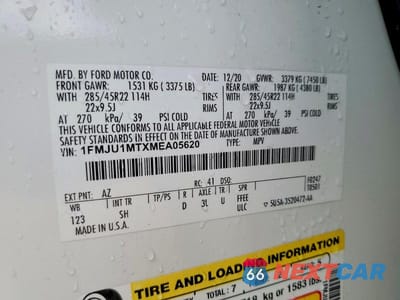 Zdjęcie 14 z 14 samochodu: 2021 FORD EXPEDITION PLATINUM VIN:1FMJU1MTXMEA05620 - miniatura
