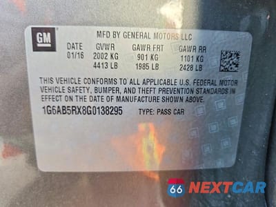 Zdjęcie 12 z 12 samochodu: 2016 CADILLAC ATS LUXURY VIN:1G6AB5RX8G0138295 - miniatura