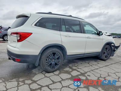 Trzecie zdjęcie samochodu z tyłu: 2021 HONDA PILOT SE VIN:5FNYF5H27MB008253 - miniatura