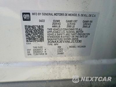 Zdjęcie 13 z 13 samochodu: 2022 CHEVROLET EQUINOX LT VIN:3GNAXJEVXNL217230 - miniatura