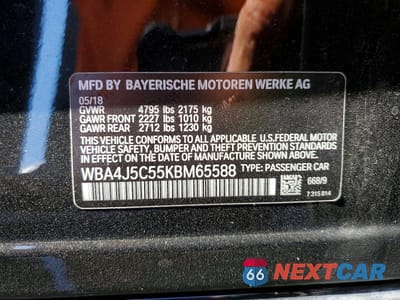 Zdjęcie 12 z 12 samochodu: 2019 BMW 440I GRAN COUPE VIN:WBA4J5C55KBM65588 - miniatura