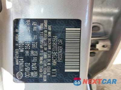 Zdjęcie 13 z 13 samochodu: 2013 HYUNDAI ACCENT GS VIN:KMHCT5AE1DU081564 - miniatura