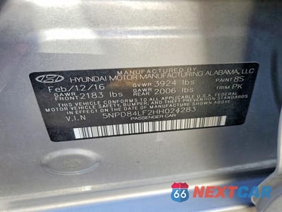 Zdjęcie 13 z 13 samochodu: 2017 HYUNDAI ELANTRA SE VIN:5NPD84LF2HH024283 - miniatura