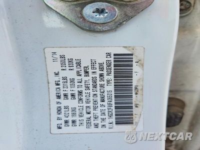 Zdjęcie 12 z 12 samochodu: 2015 HONDA ACCORD EXL VIN:1HGCR2F86FA065015 - miniatura