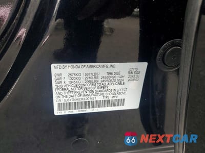 Zdjęcie 13 z 13 samochodu: 2019 ACURA MDX TECHNOLOGY VIN:5J8YD4H53KL001421 - miniatura