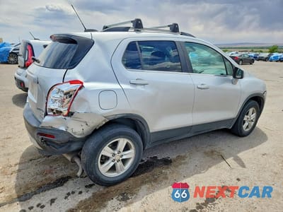 Trzecie zdjęcie samochodu z tyłu: 2015 CHEVROLET TRAX 1LT VIN:3GNCJRSB5FL245893 - miniatura
