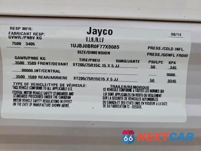 Zdjęcie 10 z 10 samochodu: 2015 JAYCO JAY FLIGHT SLX CAMPER VIN:1UJBJ0BR0F77X0085 - miniatura