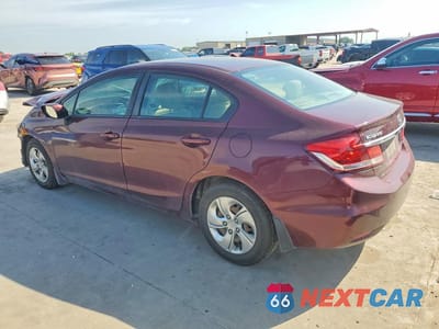 Drugie zdjęcie samochodu z przodu: 2013 HONDA CIVIC LX VIN:19XFB2F56DE098256 - miniatura