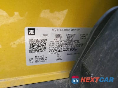 Zdjęcie 13 z 13 samochodu: 2024 CHEVROLET TRAX 2RS VIN:KL77LJE2XRC193269 - miniatura