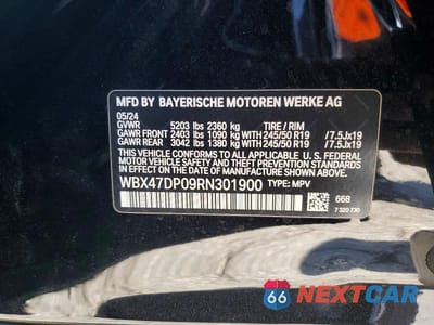 Zdjęcie 13 z 13 samochodu: 2024 BMW X3 SDRIVE30I VIN:WBX47DP09RN301900 - miniatura