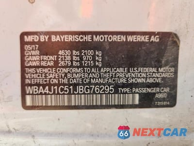 Zdjęcie 12 z 12 samochodu: 2018 BMW 430I GRAN COUPE VIN:WBA4J1C51JBG76295 - miniatura