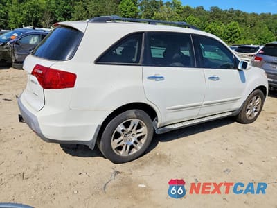 Trzecie zdjęcie samochodu z tyłu: 2007 ACURA MDX TECHNOLOGY VIN:2HNYD28407H524291 - miniatura