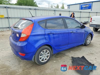 Trzecie zdjęcie samochodu z tyłu: 2012 HYUNDAI ACCENT GS VIN:KMHCT5AE5CU040966 - miniatura