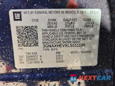Zdjęcie 13 z 13 samochodu: 2020 CHEVROLET EQUINOX LS VIN:3GNAXHEVXLS511108 - miniatura