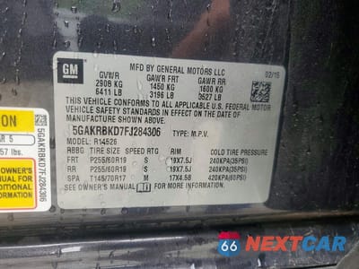 Zdjęcie 14 z 14 samochodu: 2015 BUICK ENCLAVE VIN:5GAKRBKD7FJ284306 - miniatura