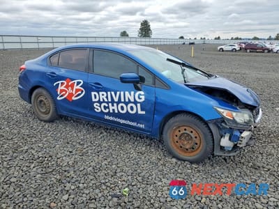 Czwarte zdjęcie samochodu z boku: 2015 HONDA CIVIC LX VIN:2HGFB2F53FH542606 - miniatura