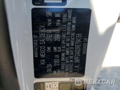 Zdjęcie 12 z 12 samochodu: 2024 KIA FORTE LX, LXS VIN:3KPF24AD3RE794168 - miniatura