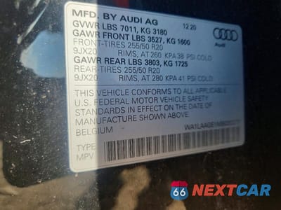 Zdjęcie 13 z 13 samochodu: 2021 AUDI E-TRON PREMIUM PLUS VIN:WA1LAAGE1MB020277 - miniatura