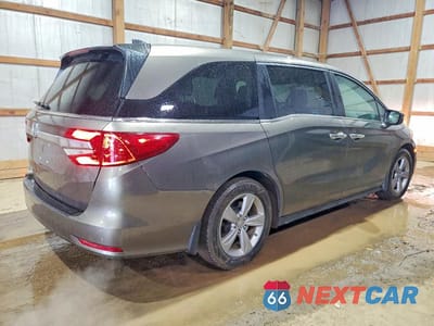Trzecie zdjęcie samochodu z tyłu: 2019 HONDA ODYSSEY EX VIN:5FNRL6H50KB080776 - miniatura