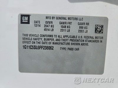 Zdjęcie 12 z 12 samochodu: 2015 CHEVROLET MALIBU 1LT VIN:1G11C5SL6FF238062 - miniatura