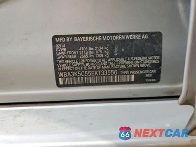 Zdjęcie 13 z 13 samochodu: 2014 BMW 328 D XDRIVE VIN:WBA3K5C55EKT33556 - miniatura