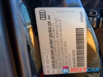 Zdjęcie 12 z 12 samochodu: 2015 AUDI A3 PREMIUM VIN:WAUACGFF0F1002752 - miniatura