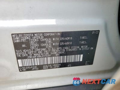 Zdjęcie 12 z 12 samochodu: 2022 TOYOTA RAV4 SE VIN:JTM16RFV8NJ015549 - miniatura