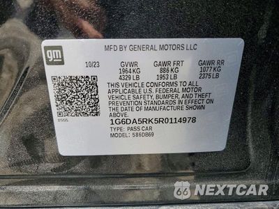 Zdjęcie 12 z 12 samochodu: 2024 CADILLAC CT4 LUXURY VIN:1G6DA5RK5R0114978 - miniatura