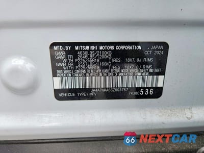 Zdjęcie 13 z 13 samochodu: 2025 MITSUBISHI ECLIPSE CROSS SE VIN:JA4ATWAA6SZ003757 - miniatura