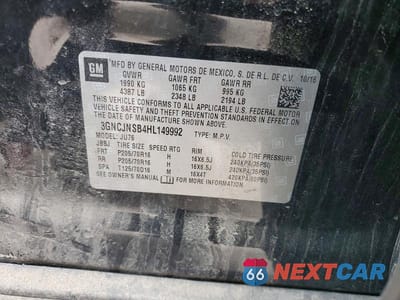 Zdjęcie 13 z 13 samochodu: 2017 CHEV TRAX VIN:3GNCJNSB4HL149992 - miniatura