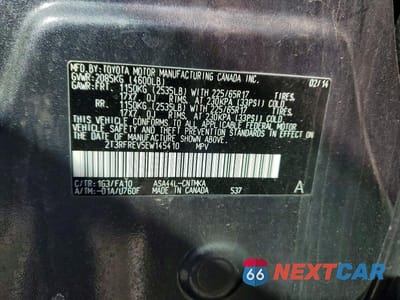 Zdjęcie 13 z 13 samochodu: 2014 TOYOTA RAV4 XLE VIN:2T3RFREV5EW145410 - miniatura