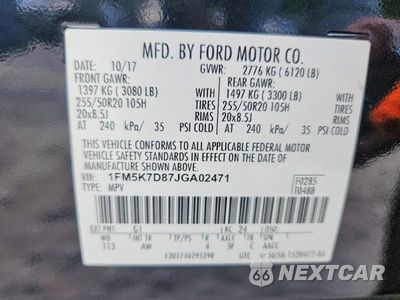 Zdjęcie 13 z 13 samochodu: 2018 FORD EXPLORER XLT VIN:1FM5K7D87JGA02471 - miniatura