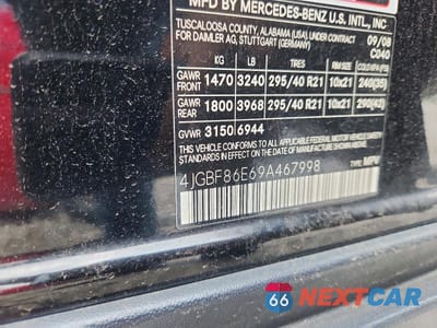 Zdjęcie 14 z 14 samochodu: 2009 MERCEDES-BENZ GL 550 4MATIC VIN:4JGBF86E69A467998 - miniatura