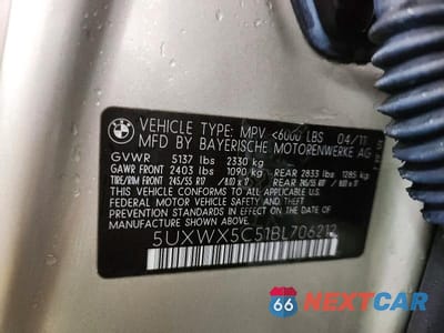 Zdjęcie 13 z 13 samochodu: 2011 BMW X3 XDRIVE28I VIN:5UXWX5C51BL706212 - miniatura