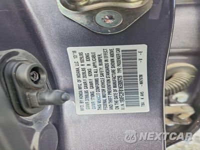 Zdjęcie 12 z 12 samochodu: 2019 HONDA CIVIC SPORT VIN:19XFC2F81KE009729 - miniatura