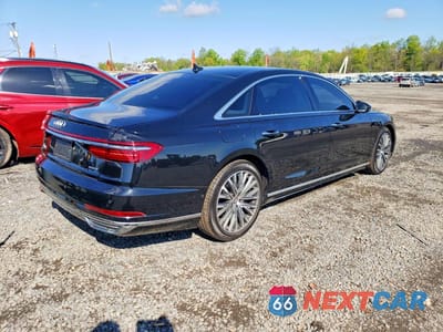 Trzecie zdjęcie samochodu z tyłu: 2020 AUDI A8 L E VIN:WAU8HAF82LN008779 - miniatura