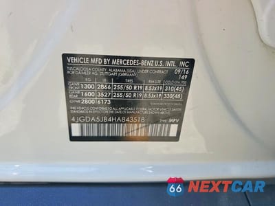 Zdjęcie 13 z 13 samochodu: 2017 MERCEDES-BENZ GLE 350 VIN:4JGDA5JB4HA843518 - miniatura