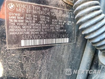 Zdjęcie 12 z 12 samochodu: 2011 BMW X3 XDRIVE28I VIN:5UXWX5C55BL712403 - miniatura