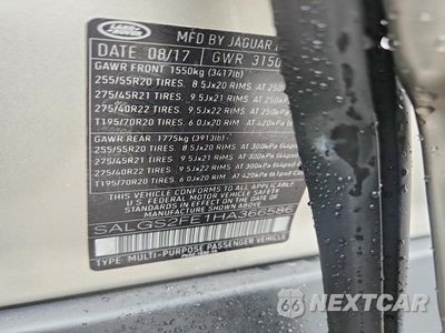 Zdjęcie 14 z 14 samochodu: 2017 LAND ROVER RANGE ROVER SUPERCHARGED VIN:SALGS2FE1HA366586 - miniatura