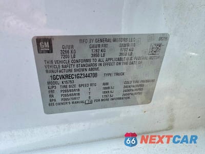 Zdjęcie 12 z 12 samochodu: 2016 CHEVROLET SILVERADO K1500 LT VIN:1GCVKREC1GZ344708 - miniatura
