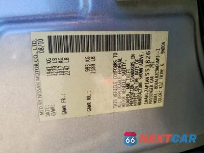 Zdjęcie 12 z 12 samochodu: 2010 NISSAN ALTIMA 2.5 VIN:1N4AL2AP1AN551826 - miniatura