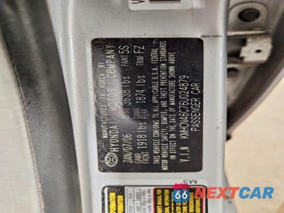 Zdjęcie 12 z 12 samochodu: 2006 HYUNDAI ACCENT GLS VIN:KMHCN46C76U024879 - miniatura