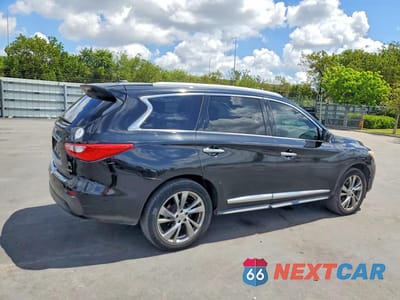 Trzecie zdjęcie samochodu z tyłu: 2013 INFINITI JX35 BASE VIN:5N1AL0MN0DC341660 - miniatura