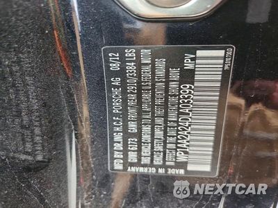 Zdjęcie 13 z 13 samochodu: 2013 PORSCHE CAYENNE VIN:WP1AA2A24DLA03399 - miniatura