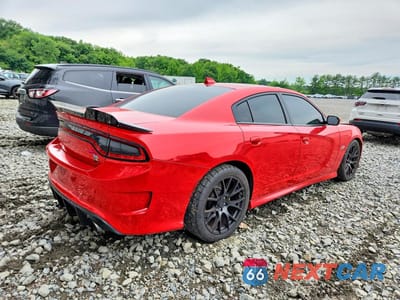 Trzecie zdjęcie samochodu z tyłu: 2019 DODGE CHARGER SCAT PACK VIN:2C3CDXGJ2KH666837 - miniatura