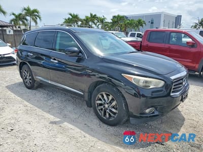 Czwarte zdjęcie samochodu z boku: 2014 INFINITI QX60 HYBRID VIN:5N1CL0MM9EC521091 - miniatura
