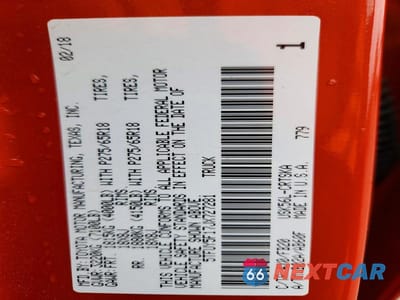 Zdjęcie 13 z 13 samochodu: 2018 TOYOTA TUNDRA SR5 VIN:5TFUY5F17JX727281 - miniatura