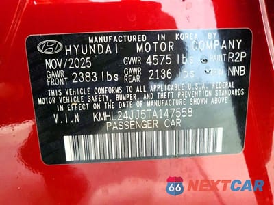 Zdjęcie 13 z 13 samochodu: 2026 HYUNDAI SONATA HYBRID BLUE VIN:KMHL24JJ5TA147558 - miniatura